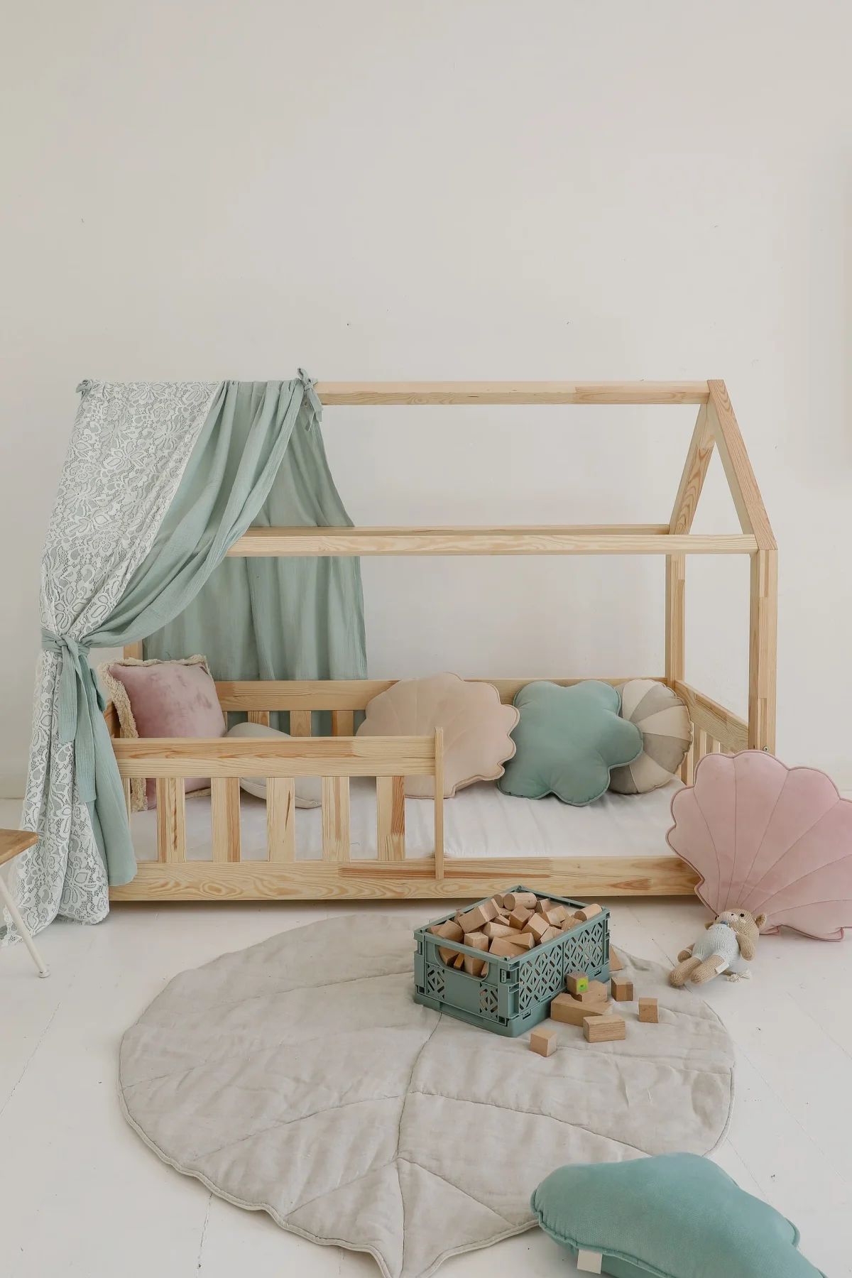 Organic Cotton and Linen Leaf Playmat, photo 5