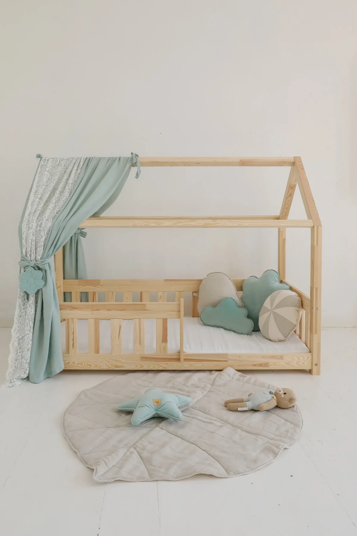 Organic Cotton and Linen Leaf Playmat, photo 6