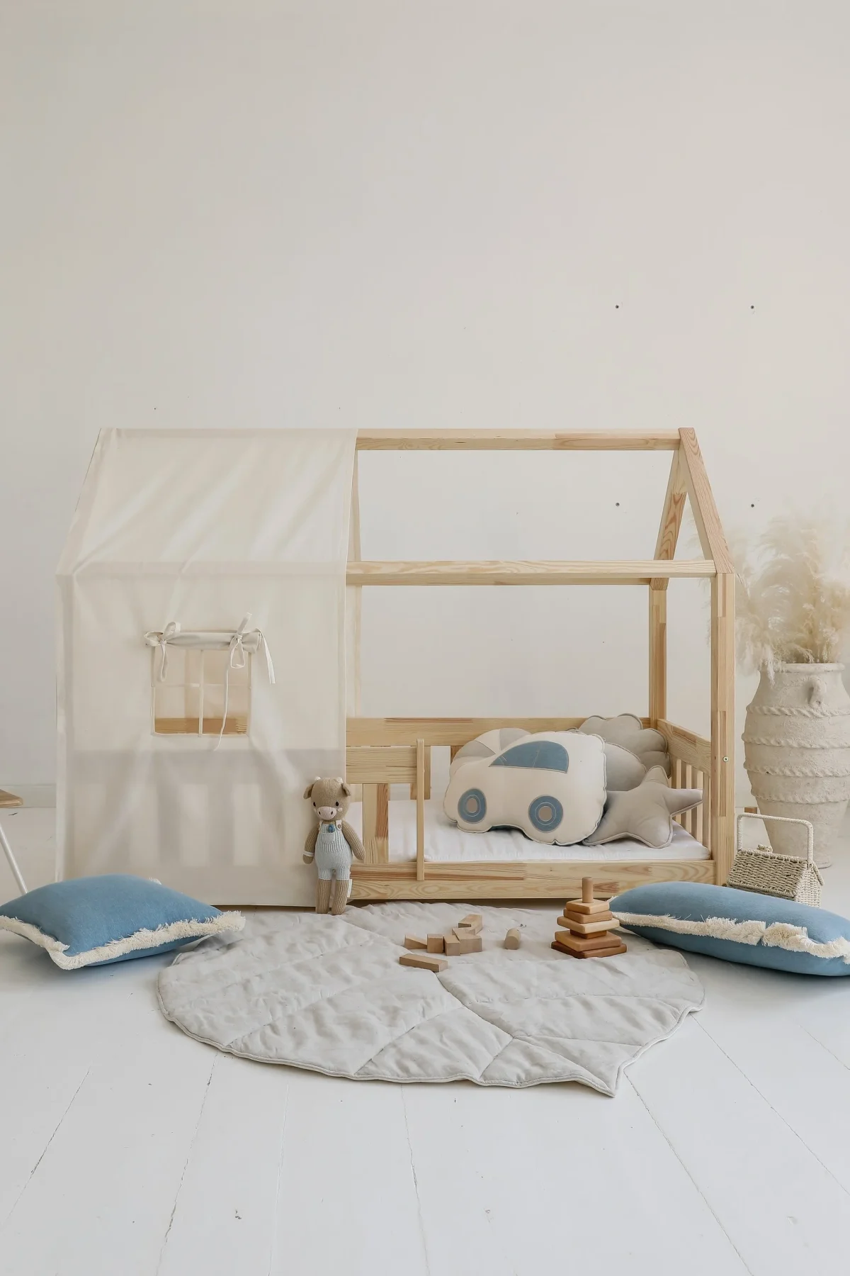 Organic Cotton and Linen Leaf Playmat, photo 7