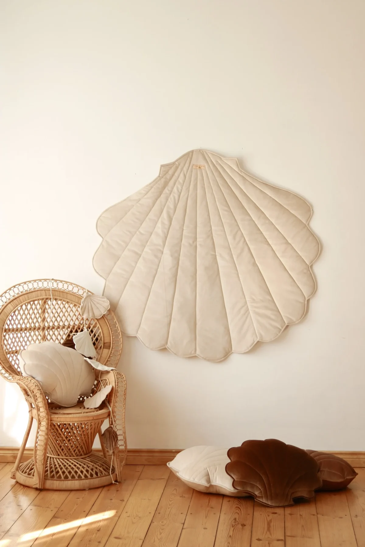 Organic Cotton and Velvet Shell Playmat, photo 15
