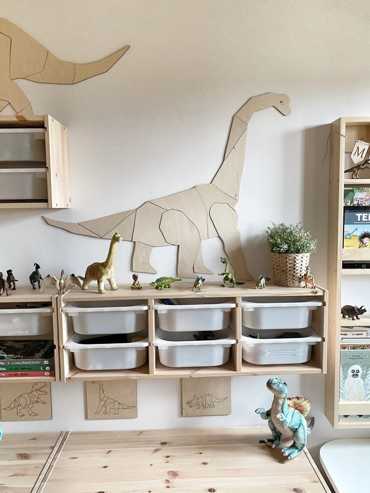 Origami Diplodocus Wooden Wall Decoration, photo 3
