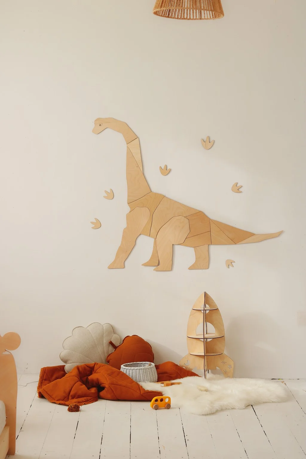 Origami Diplodocus Wooden Wall Decoration, photo 6