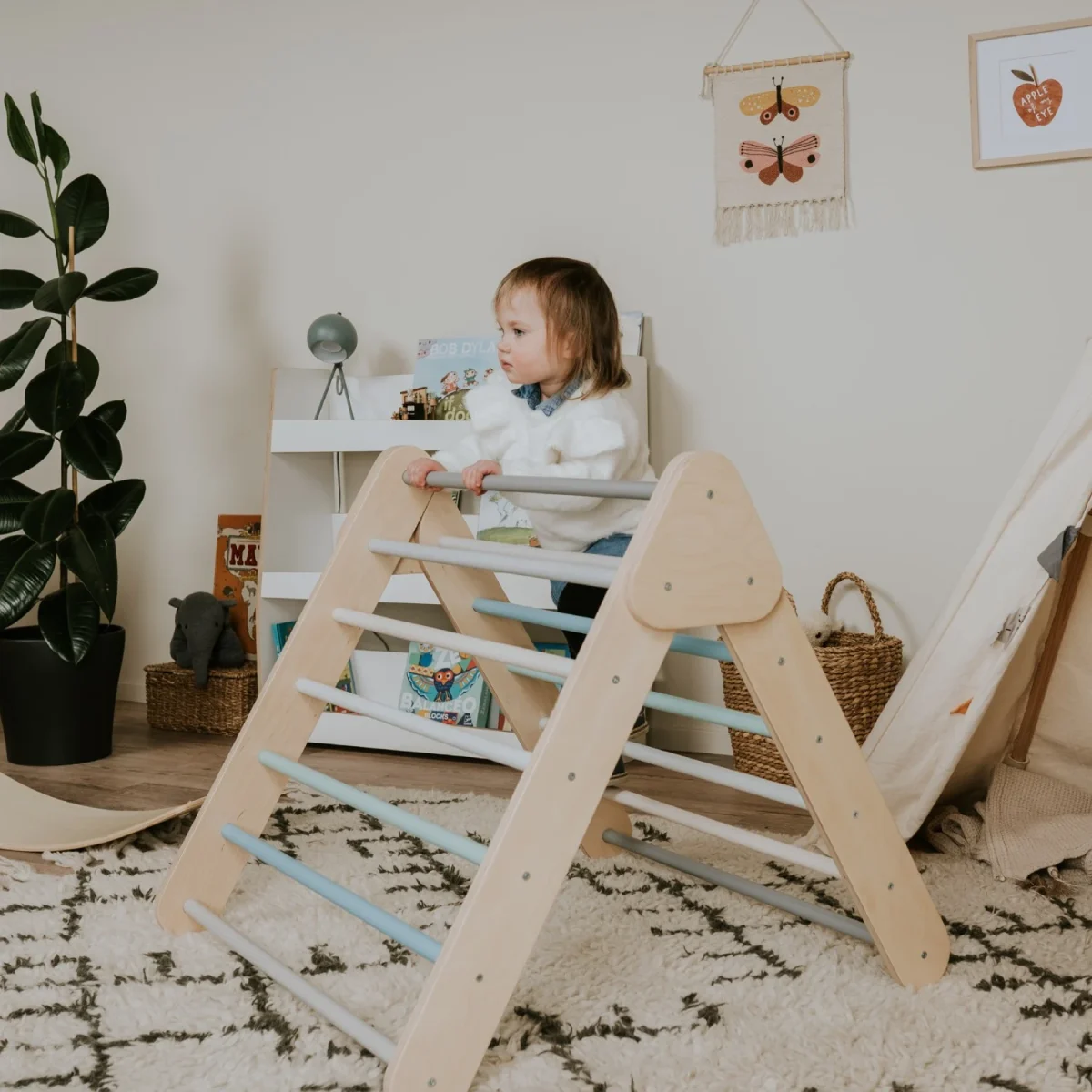 Wooden Pikler Triangle for Babies from 6 Months