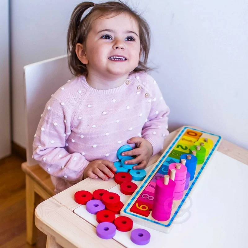 Wooden Colour and Counting Sorter, 56 pcs, photo 10