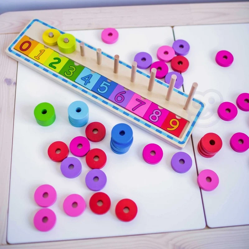 Wooden Colour and Counting Sorter, 56 pcs, photo 5