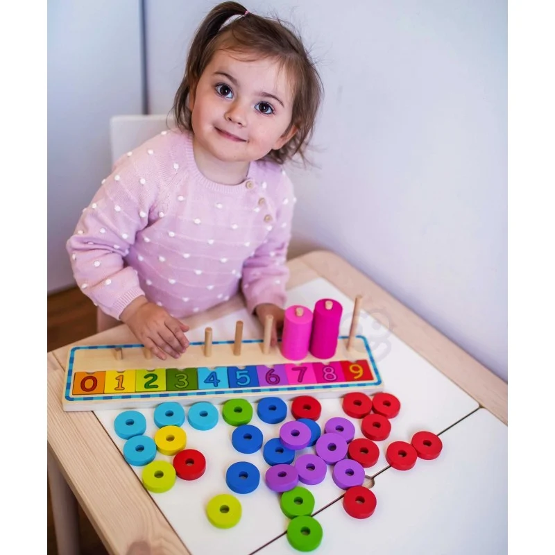 Wooden Colour and Counting Sorter, 56 pcs, photo 6