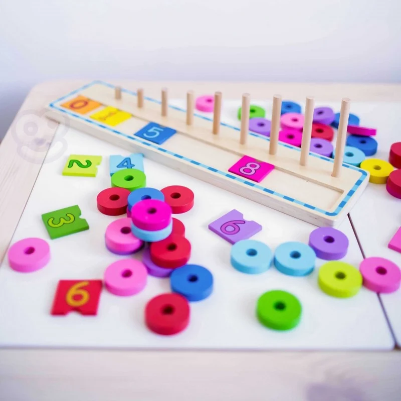 Wooden Colour and Counting Sorter, 56 pcs, photo 4