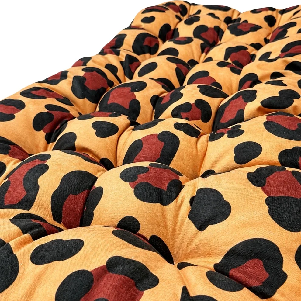 Quilted Floor Cushion, Leopard, Three Sizes, photo 5