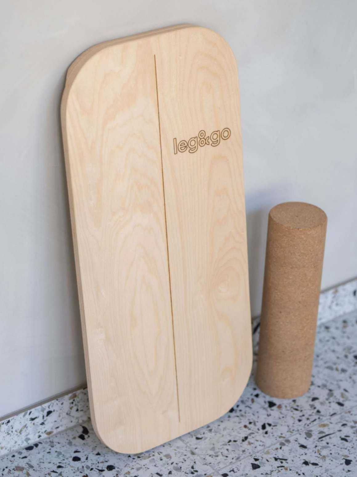 Rectangular Balance Board With Exercise Roll
