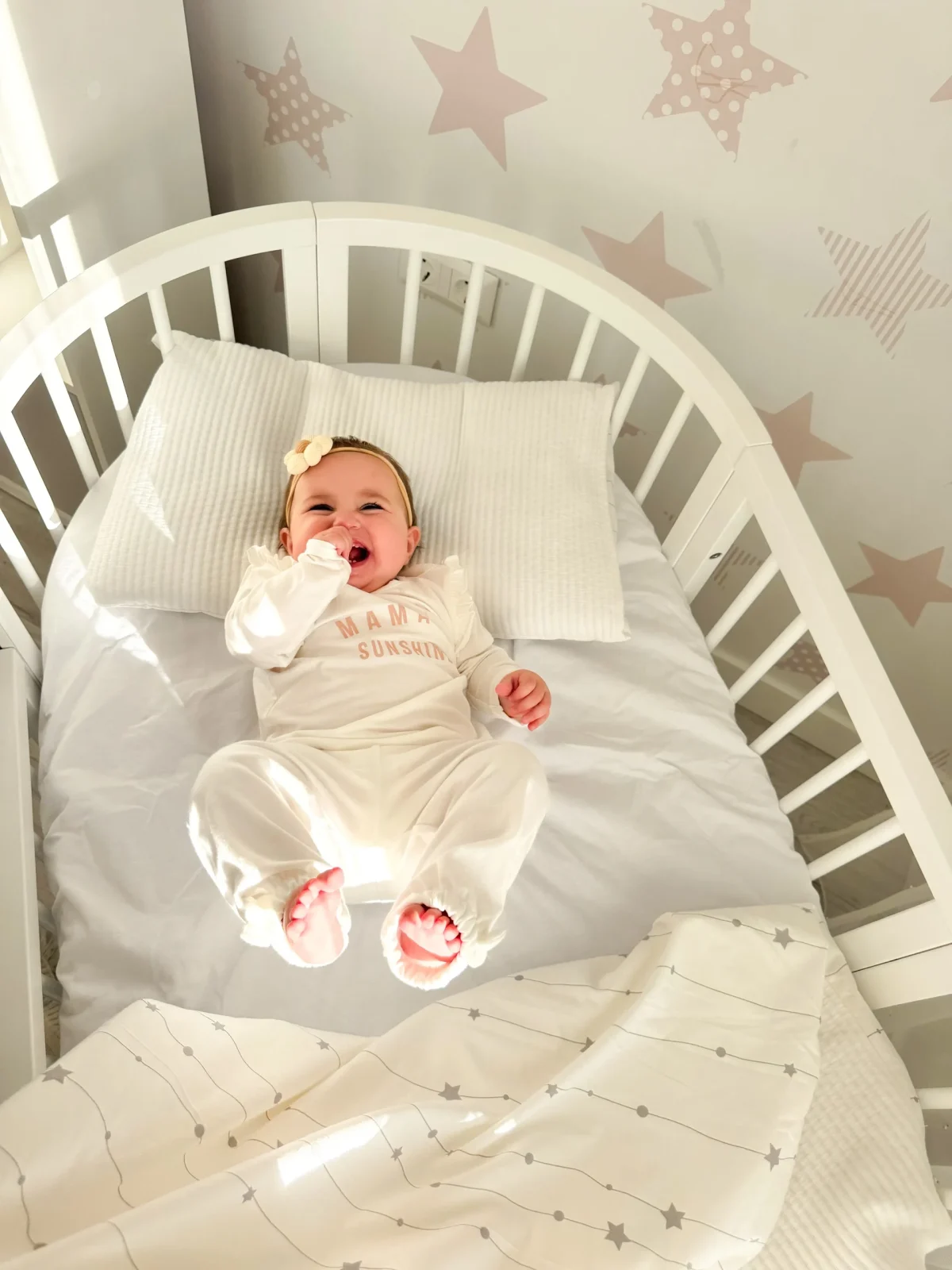 KOTTO OLIN — Round Beech Crib with Transforming Mattress, photo 10