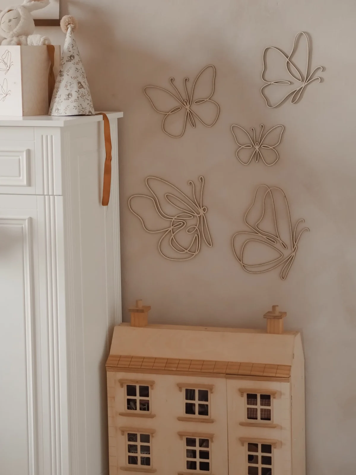 Wall decoration, Set of 6 Wooden Butterflies, photo 3