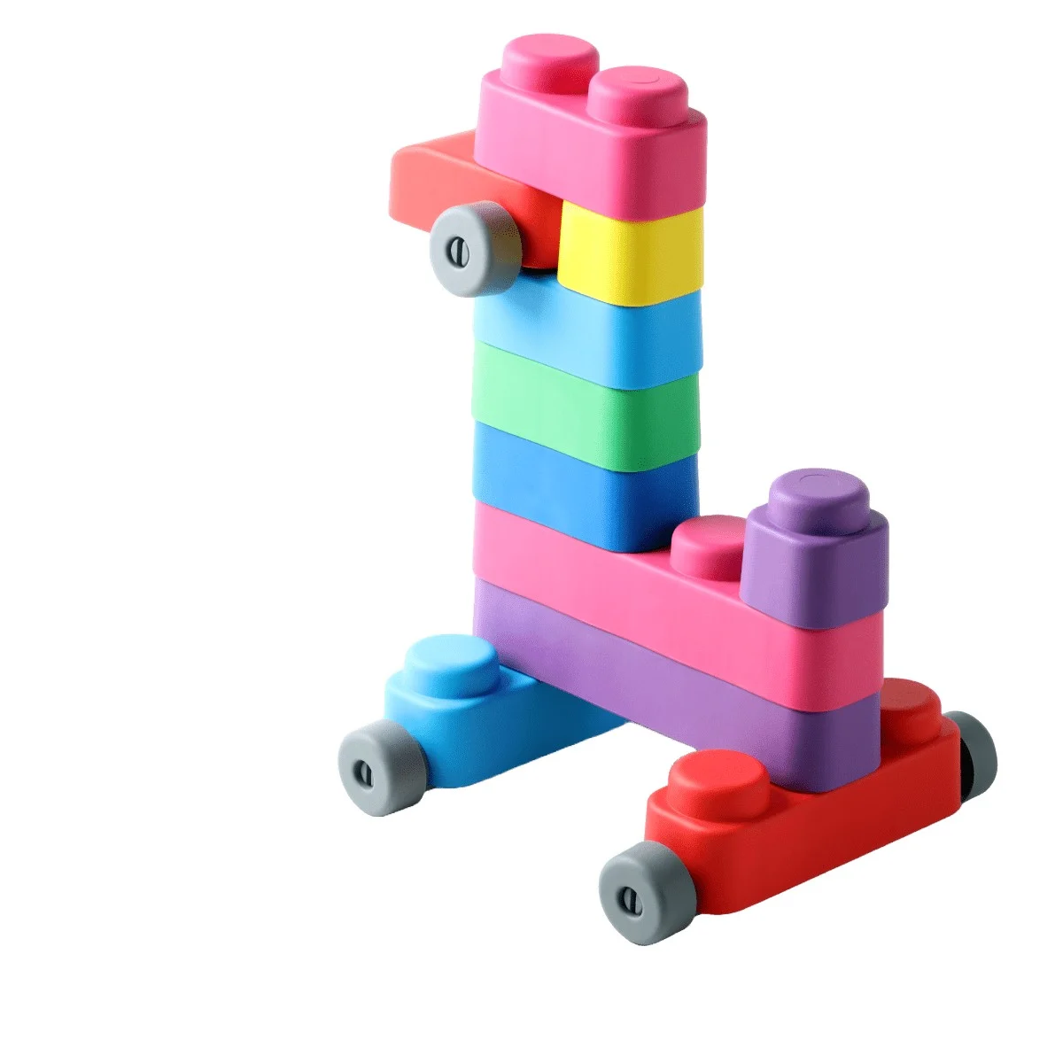 Soft Blocks Set with Wheels, 33 pcs, photo 10