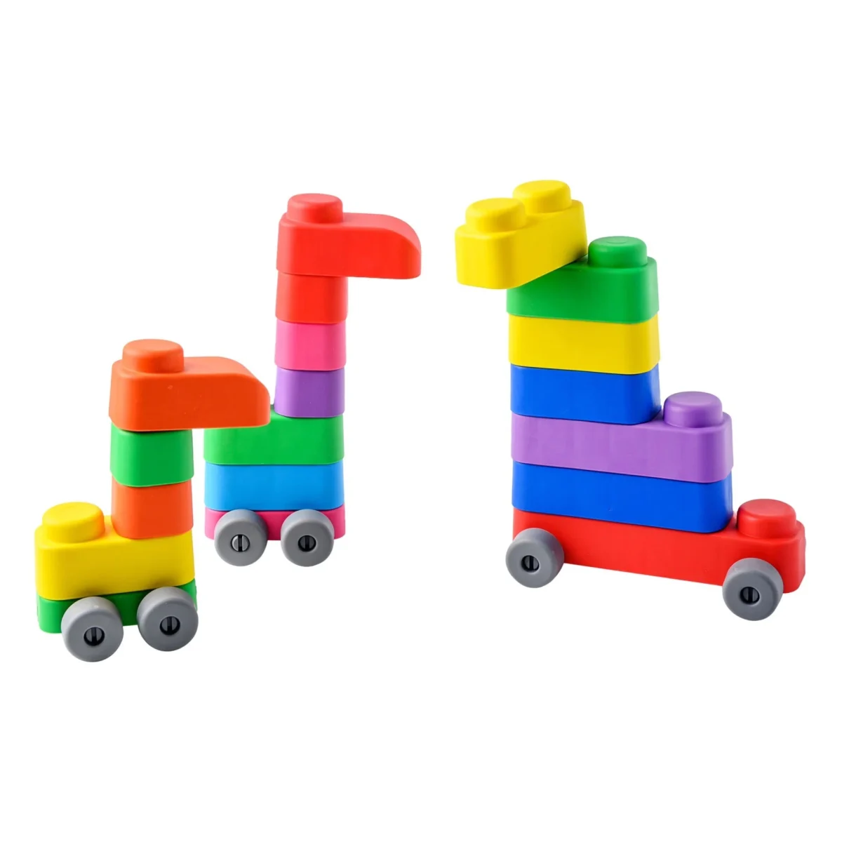 Soft Blocks Set with Wheels