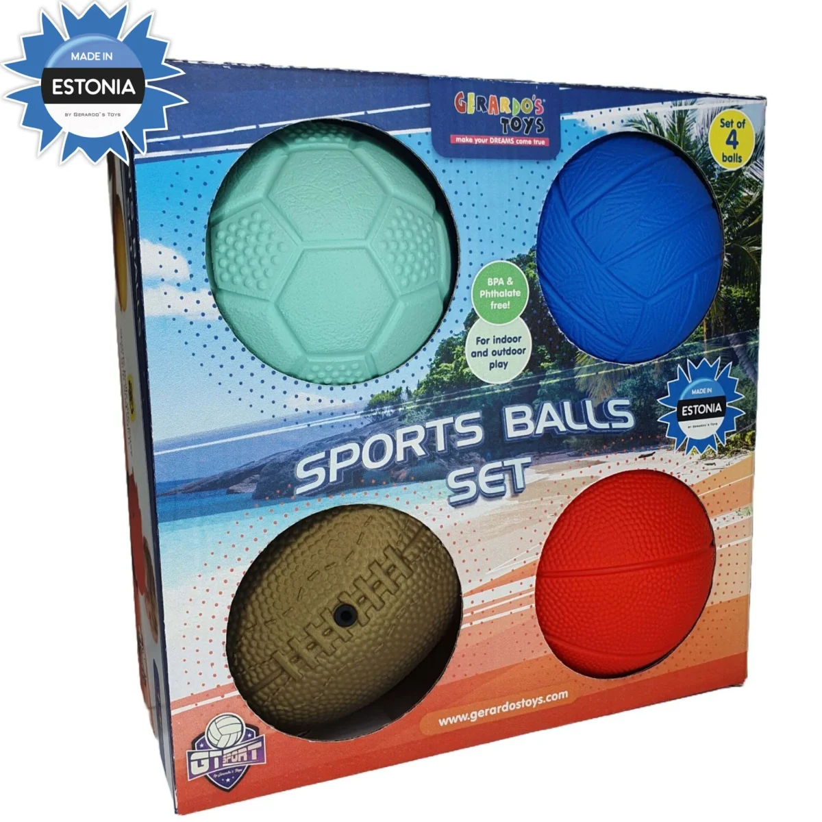Sports Balls Set 4 pcs for Kids, photo 6