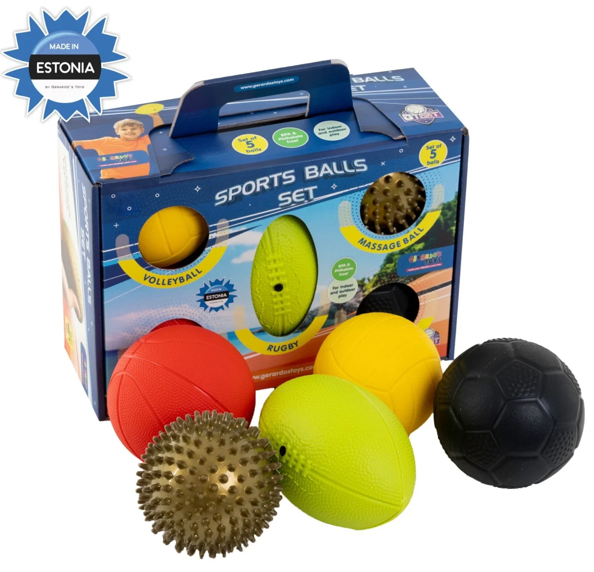 Sports Balls Set 5 pcs for Kids, photo 7