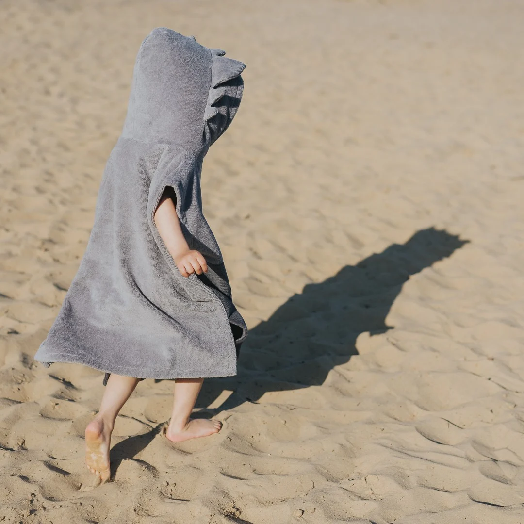 Patulove Surfdragon — Kids Bath Poncho, Grey, photo 3