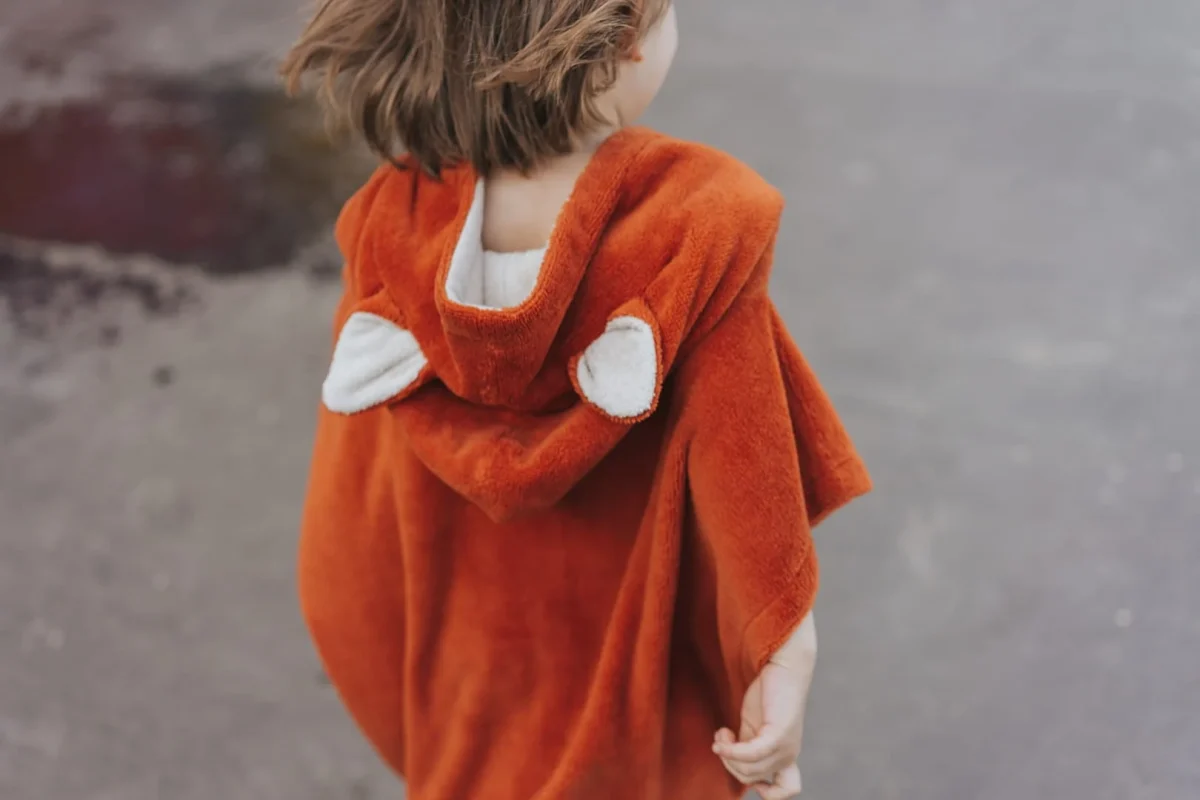 Patulove Surffoxy — Kids Bath Poncho, Orange, photo 5