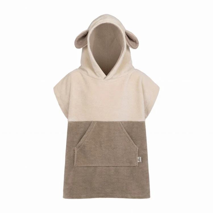 Patulove Surfsheep — Kids Bath Poncho, Beige