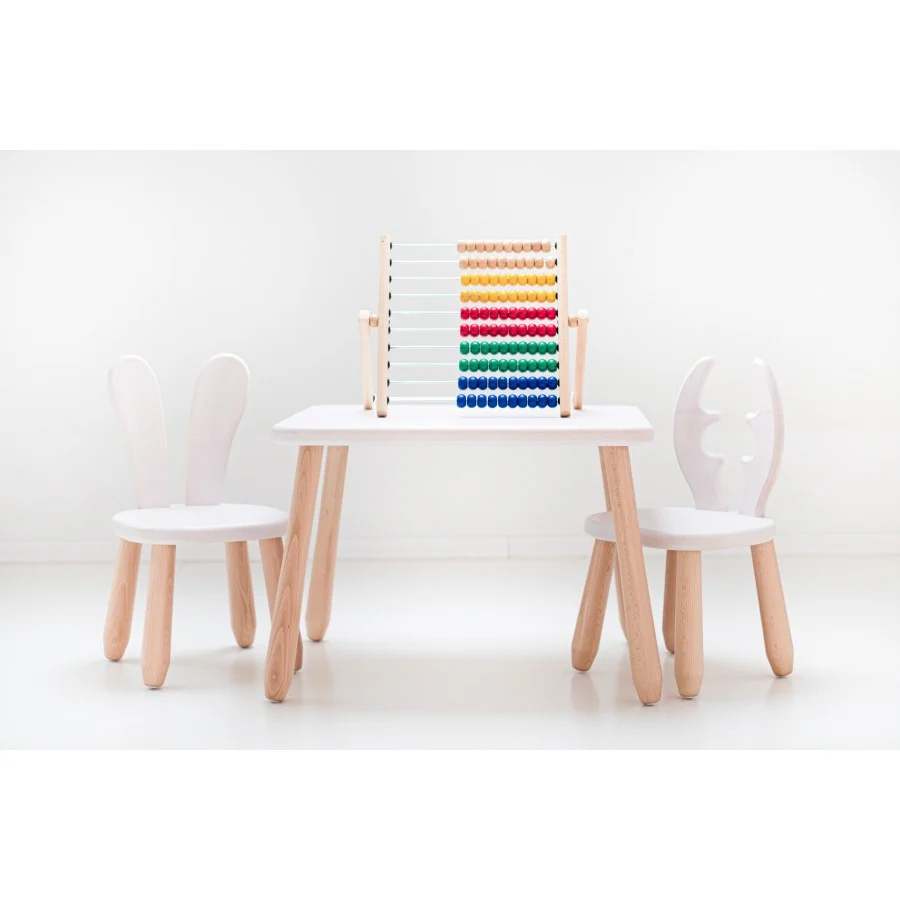 Beech Table with Two Chairs, photo 4