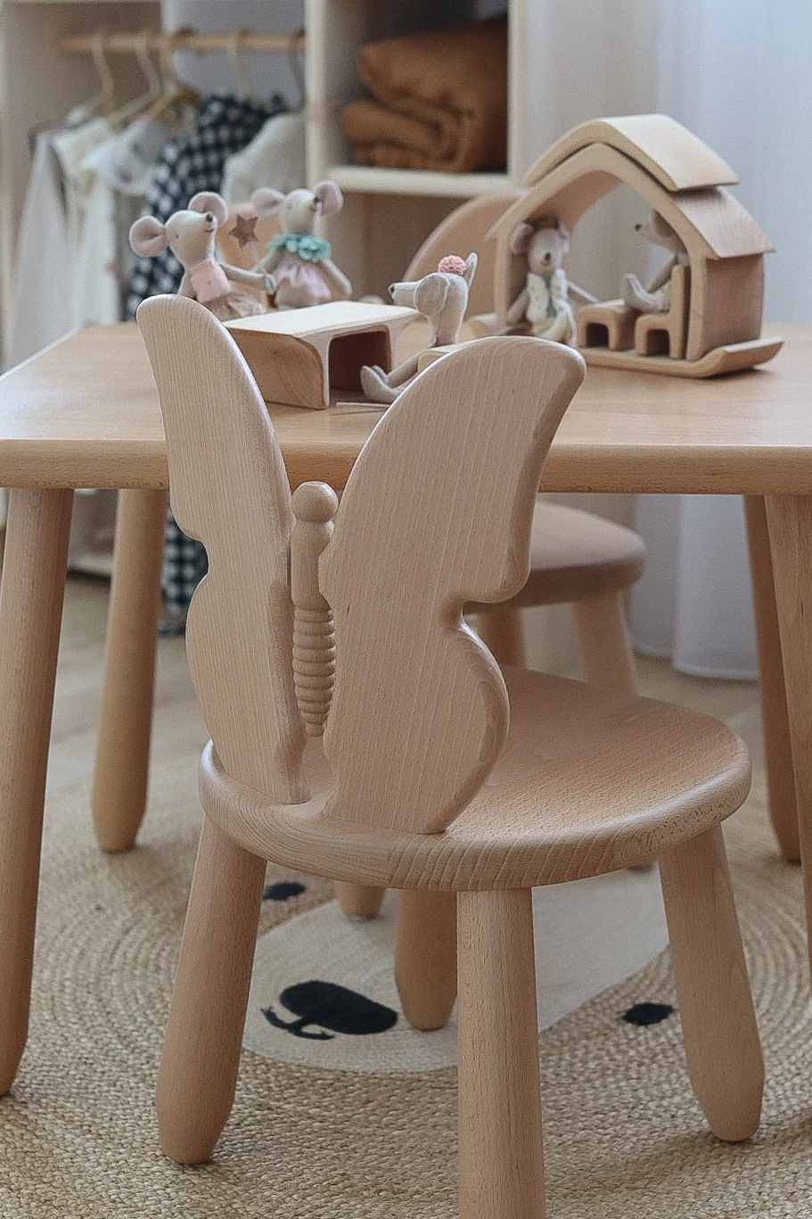 Beech Table and Chair Set, photo 2