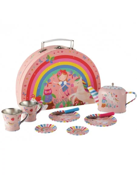 Rainbow Fairy Tea Set in Rainbow Case, 10 pcs