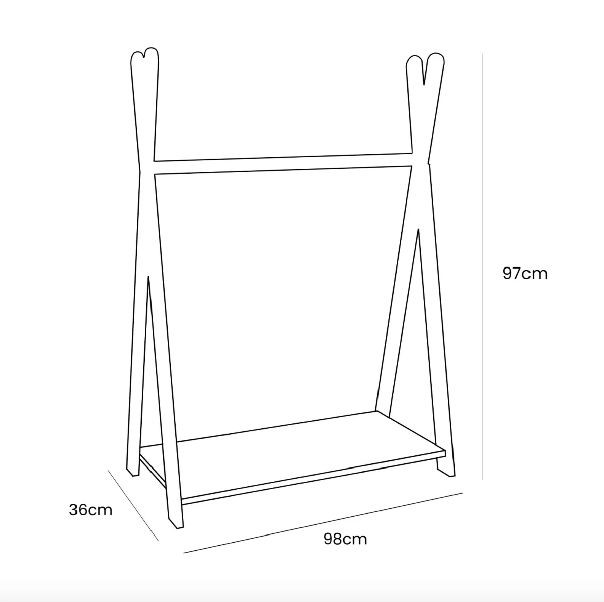 Tipi Clothing Rack for Children, photo 6