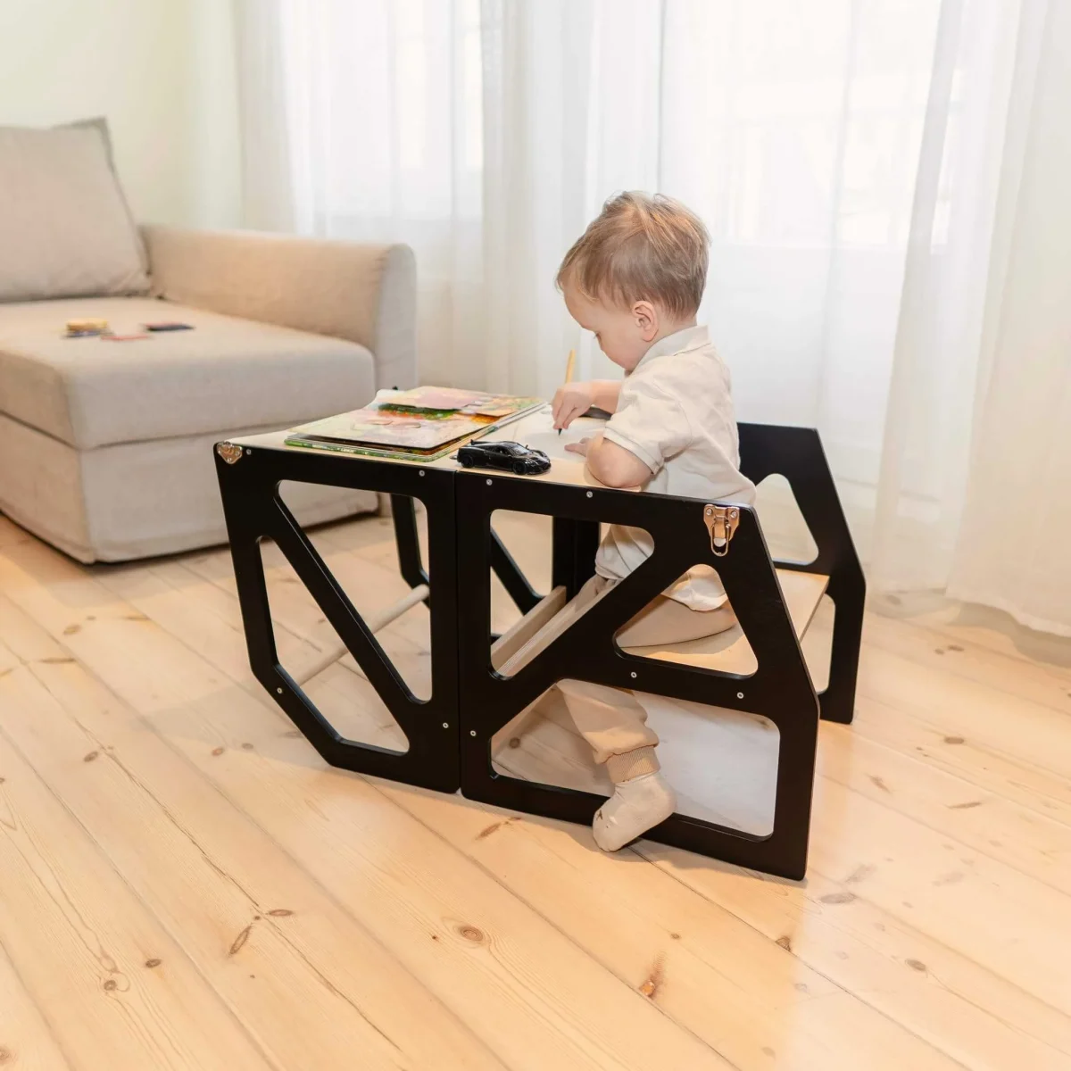 leg&go Modustep — Transformable Kitchen Tower, Table and Chair, photo 8