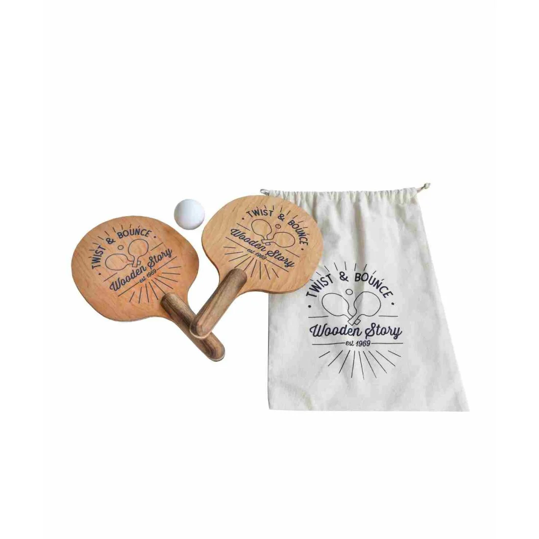 Wooden Story Twist & Bounce — Wooden Paddles with Ball, photo 2