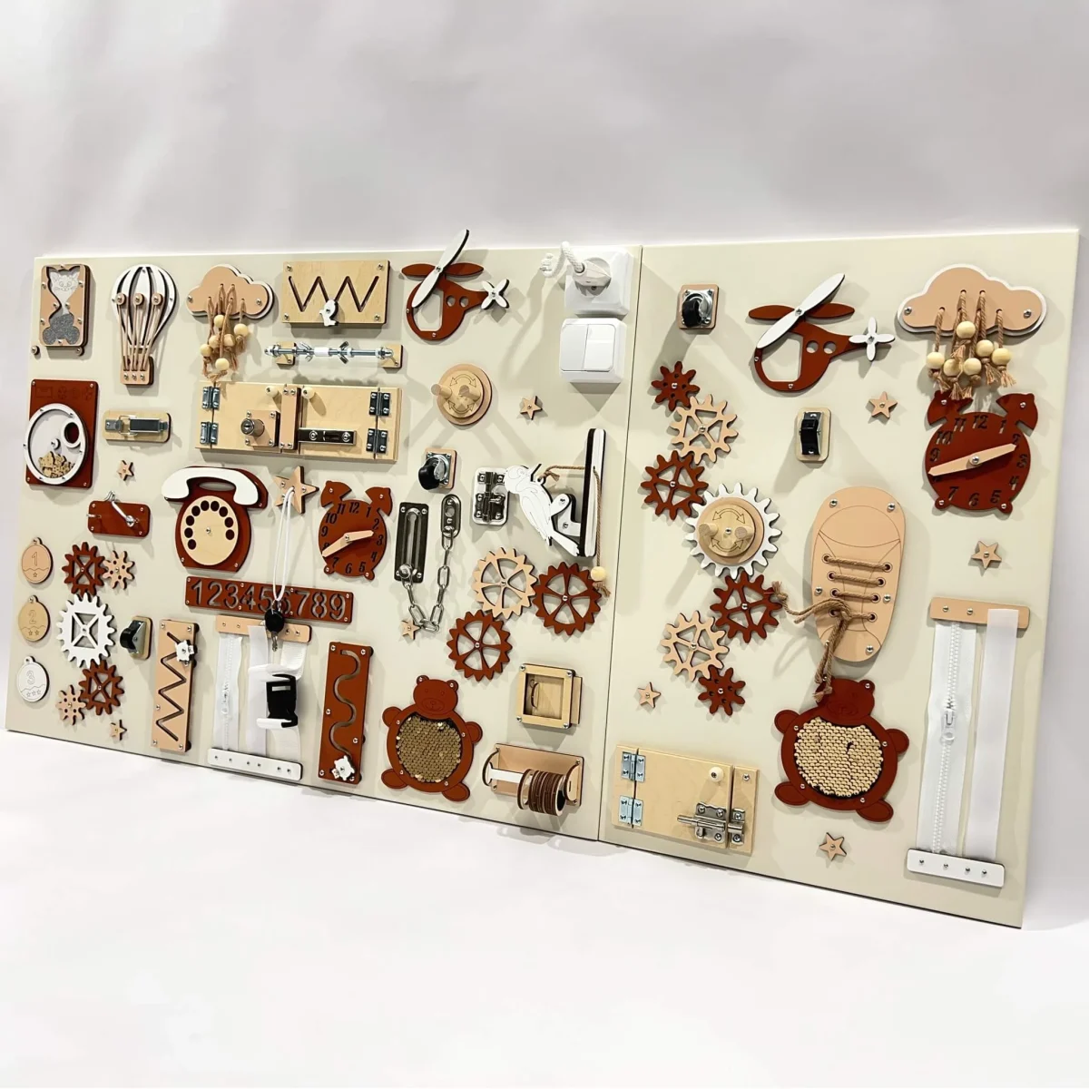 Two-Piece Wall Busy Board, 60 × 80 + 60 × 39 cm, photo 9