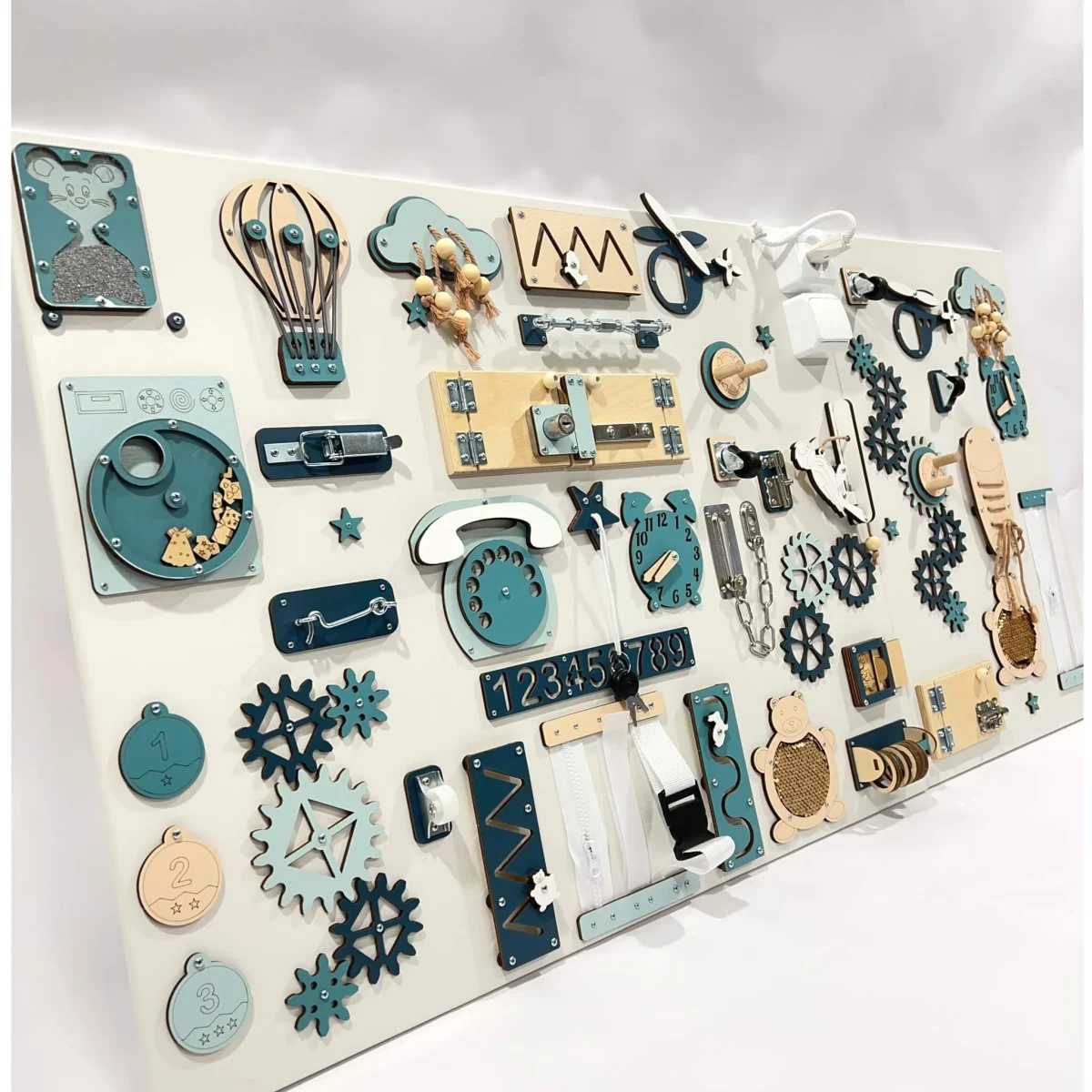 Two-Piece Wall Busy Board, 60 × 80 + 60 × 39 cm, photo 6