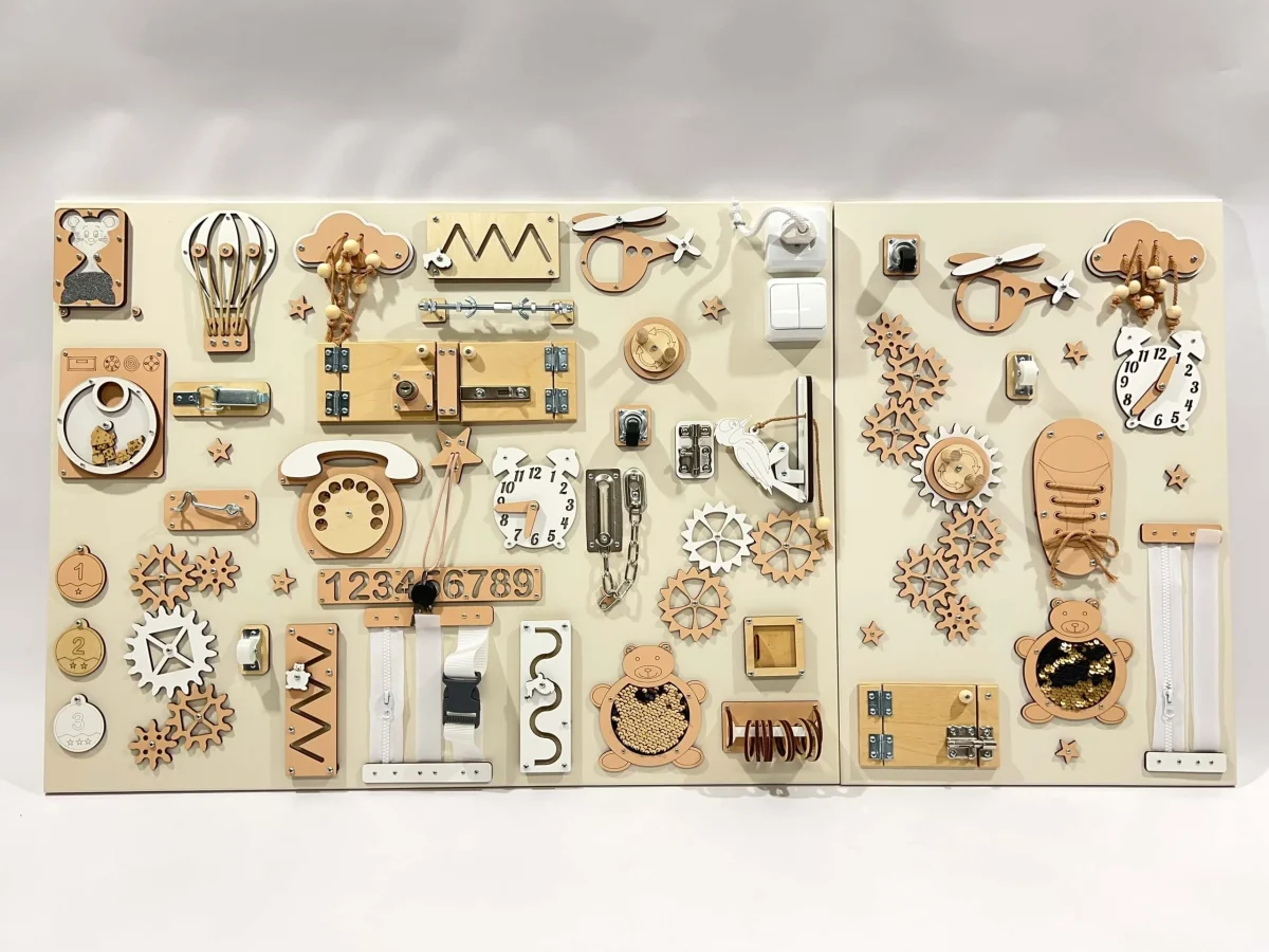 Two-Piece Wall Busy Board, 60 × 80 + 60 × 39 cm, photo 5