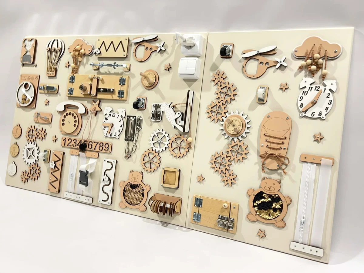 Two-Piece Wall Busy Board, 60 × 80 + 60 × 39 cm, photo 4