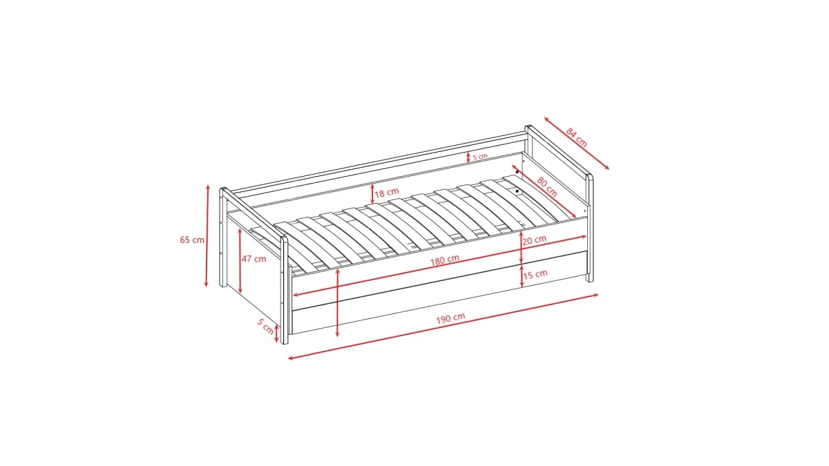 Kocot Kids Victor — Daybed with Soft-Close Drawer, photo 6