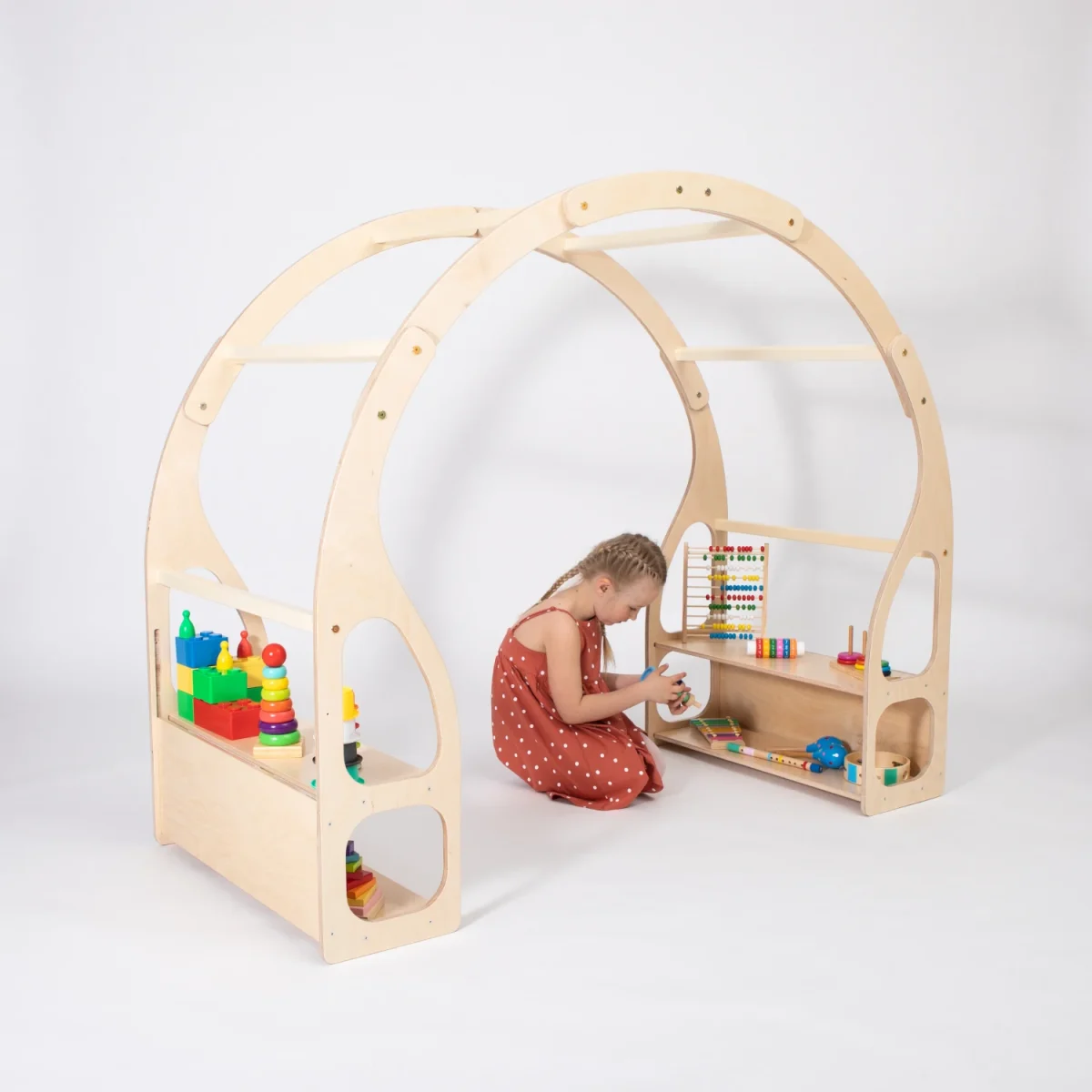 Montessori Play Stand and Toy Shelf