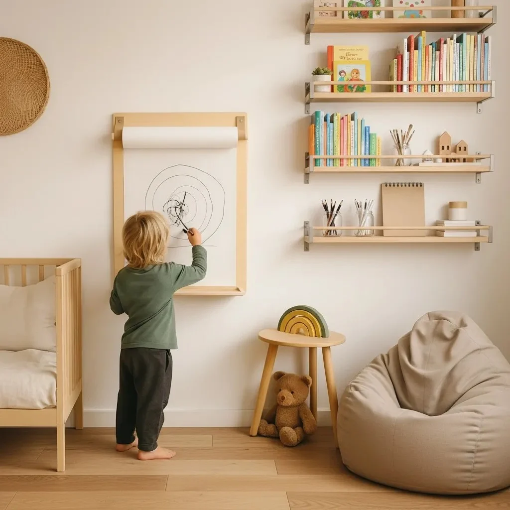 Wall Drawing Board with Roll Holder, photo 2