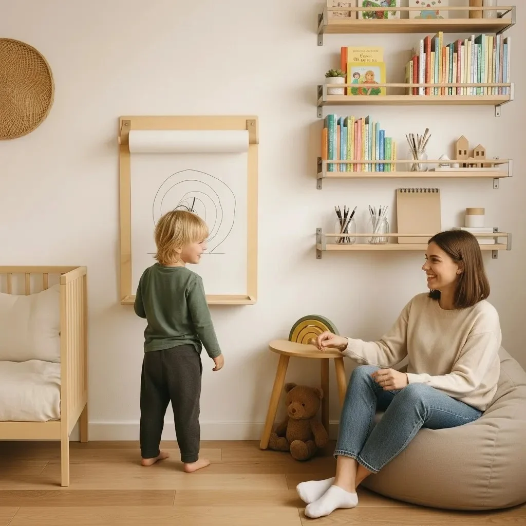 Wall Drawing Board with Roll Holder, photo 6