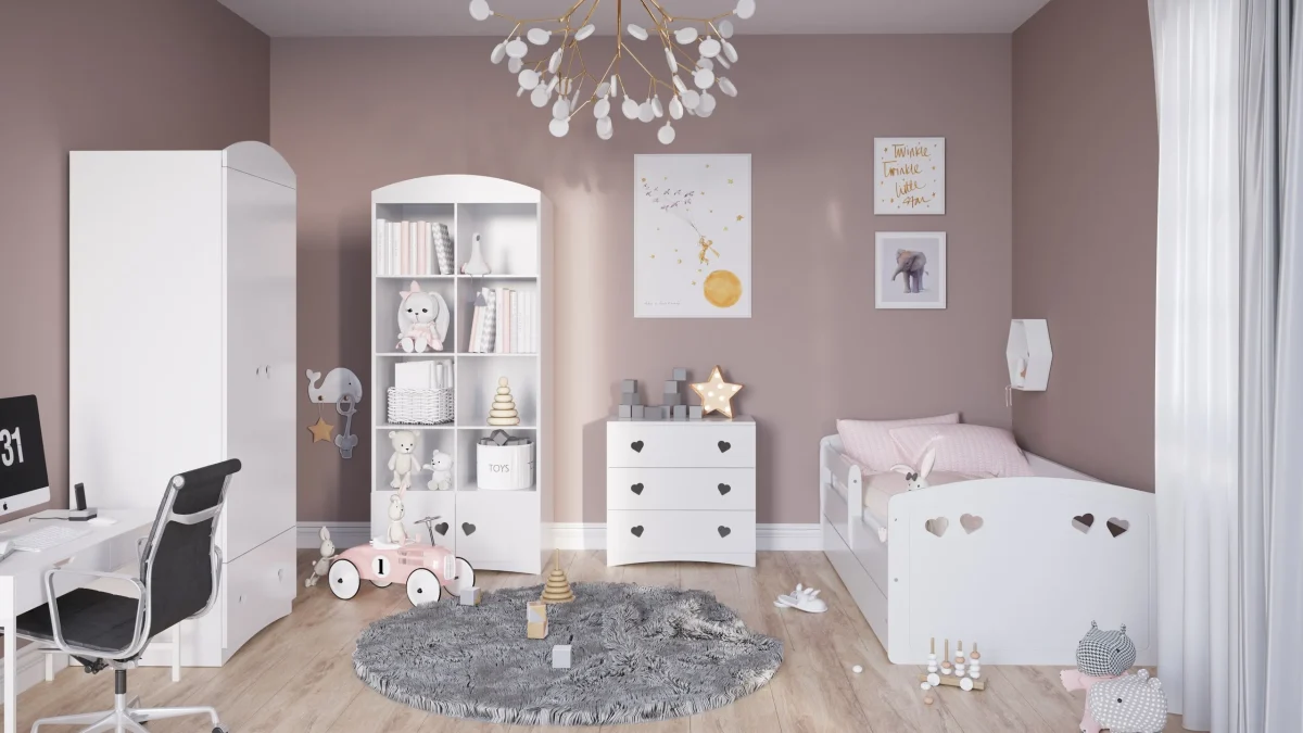 Kocot Kids Julia — Wardrobe with Heart Cutout Handles, photo 5