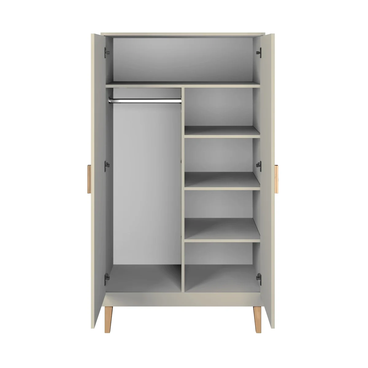 Kocot Kids Kubi — Wardrobe with Oak Legs and Handles, photo 4