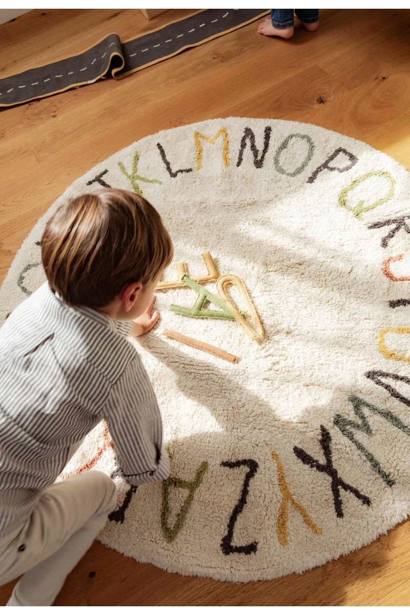 Lorena Canals ABC — Washable Rug with Colours and Letters, Ø 120 cm, photo 3