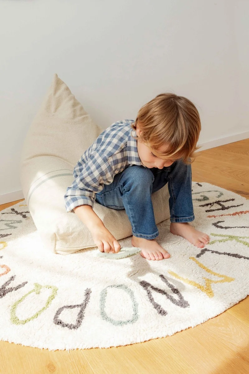 Lorena Canals ABC — Washable Rug with Colours and Letters, Ø 120 cm, photo 5
