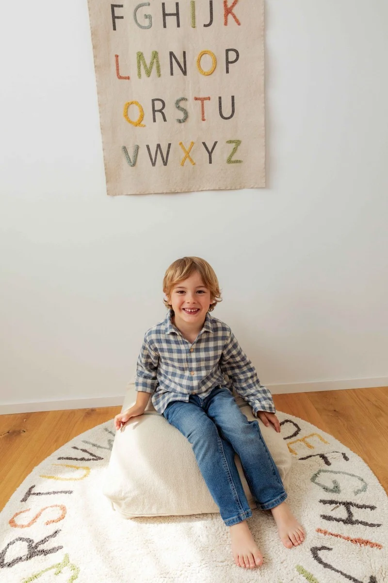 Lorena Canals ABC — Washable Rug with Colours and Letters, Ø 120 cm, photo 4