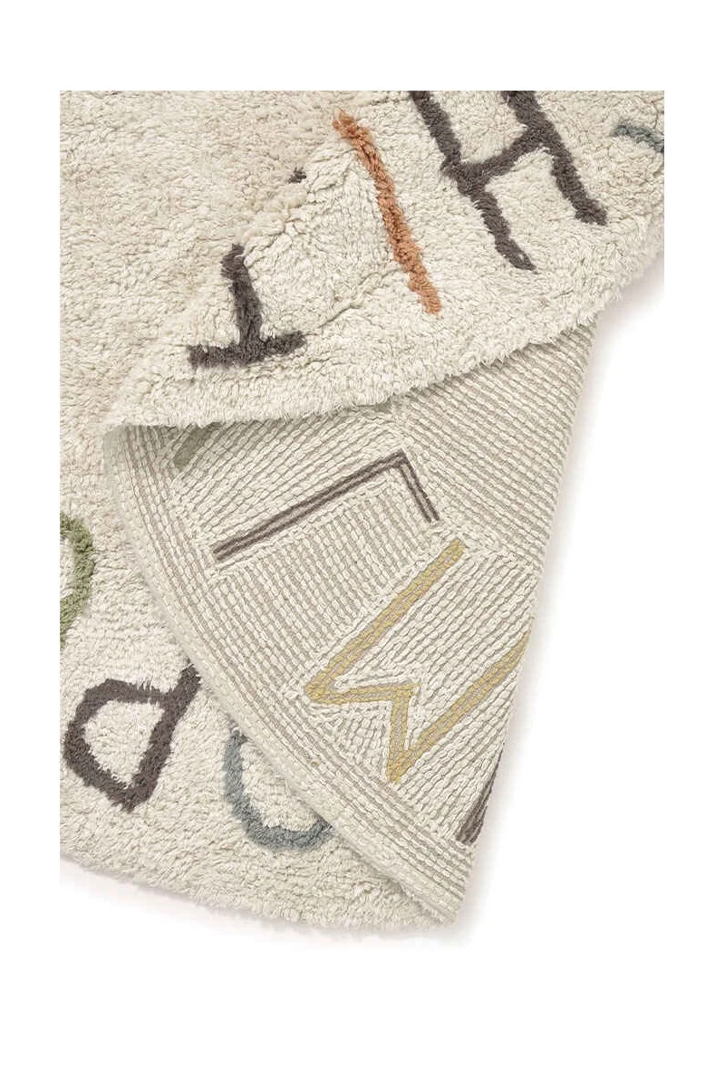 Lorena Canals ABC — Washable Rug with Colours and Letters, Ø 120 cm, photo 9