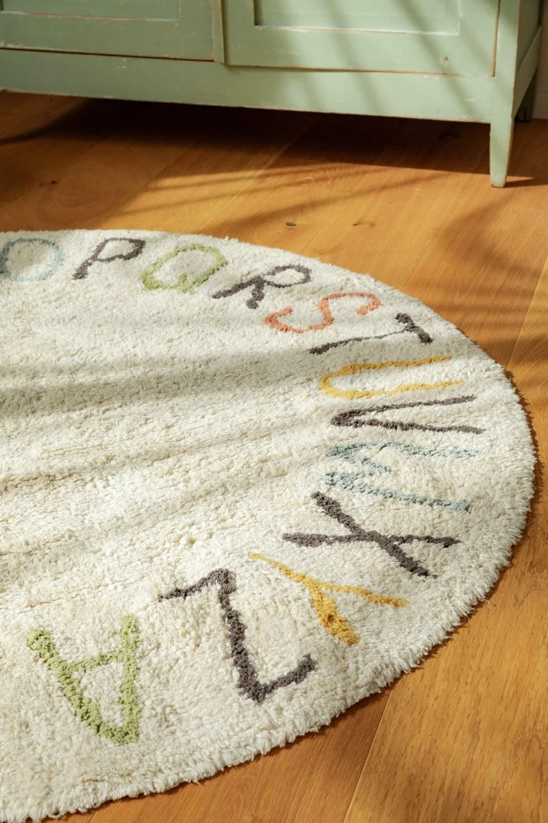 Lorena Canals ABC — Washable Rug with Colours and Letters, Ø 120 cm, photo 2
