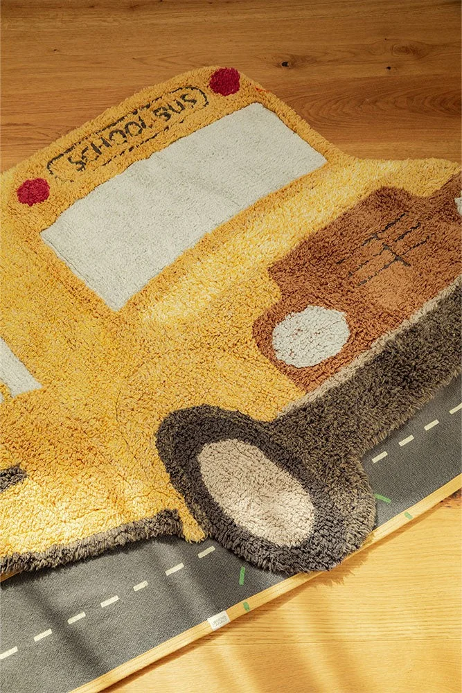 Lorena Canals School Bus — Washable Cotton Rug, 130 × 90 cm, photo 7