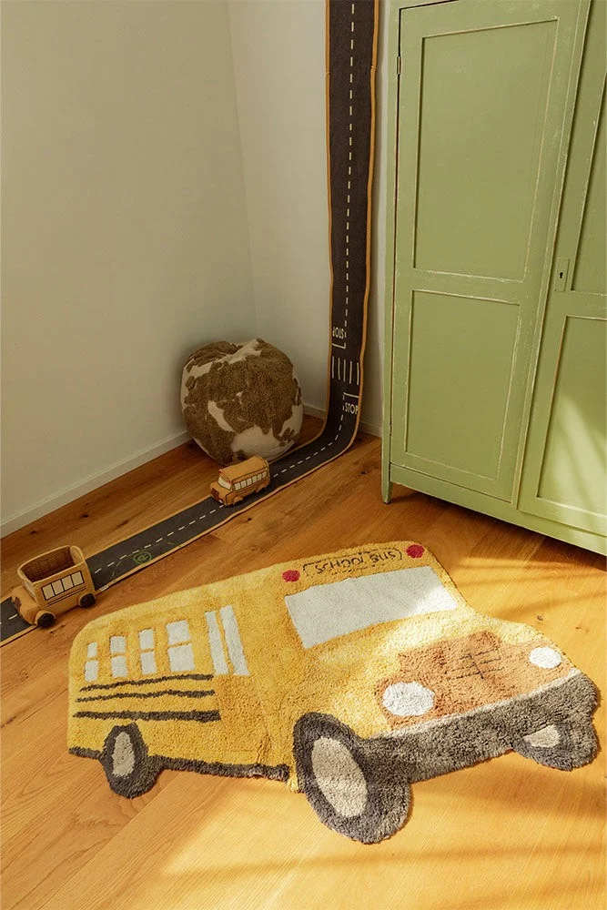 Lorena Canals School Bus — Washable Cotton Rug, 130 × 90 cm, photo 2