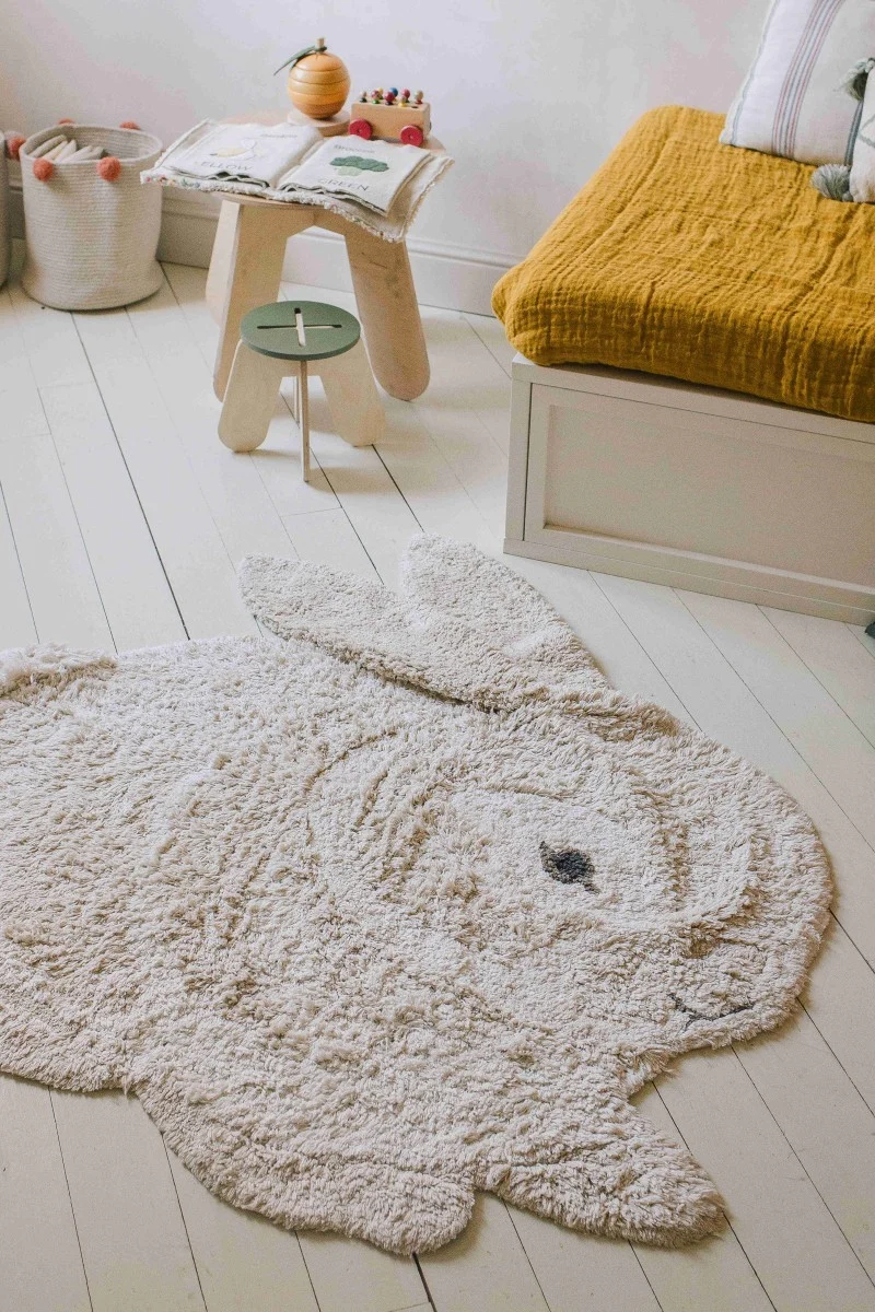 Lorena Canals Bunny — Washable Rug, 130 × 135 cm, photo 5