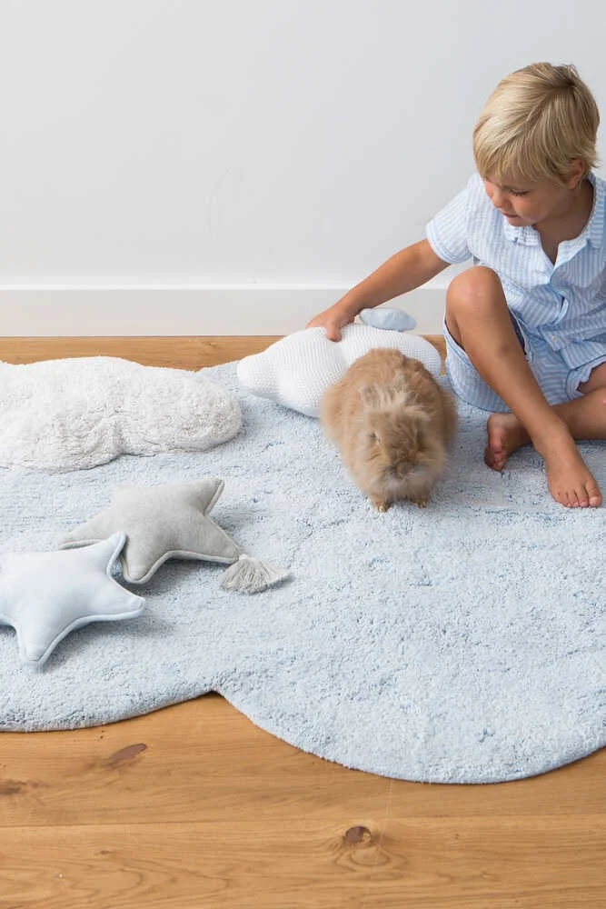 Lorena Canals Puffy Dream — Washable Rug, Blue Cloud, 110 × 170 cm, photo 3