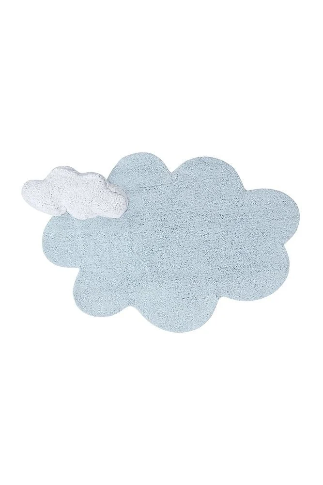 Lorena Canals Puffy Dream — Washable Rug, Blue Cloud, 110 × 170 cm