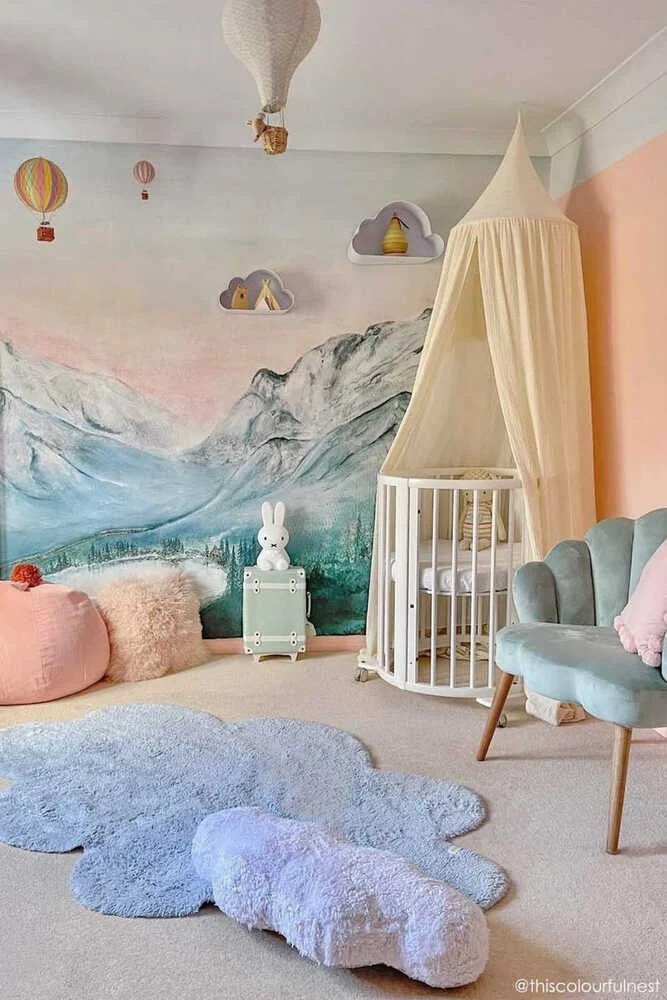 Lorena Canals Puffy Dream — Washable Rug, Blue Cloud, 110 × 170 cm, photo 5
