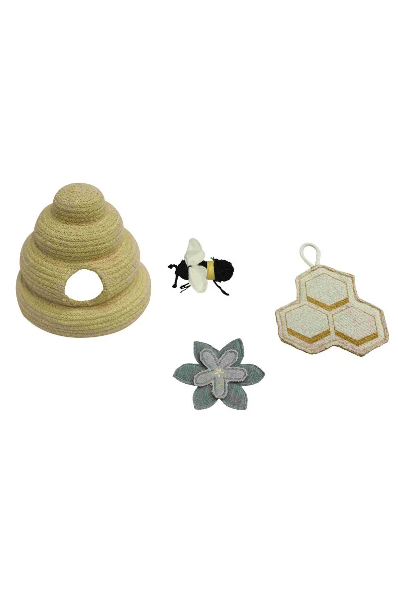 Lorena Canals Pollination — Play Rug with 4 Textile Toys, 90 × 130 cm, photo 2